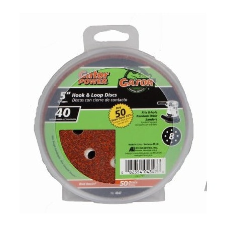Gator Finishing 50PK 58HoleHL 40G Disc 4347